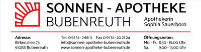 Bandenwerbung Sonnen Apotheke